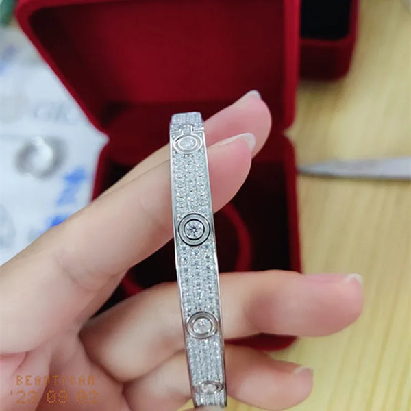 Moissanite 6mm Platinum Bracelet